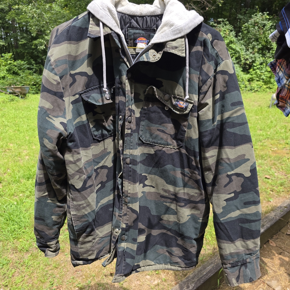 Dickies Green and Black Military Field Jacket